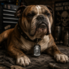 Du-Arschloch-statement-dogtag