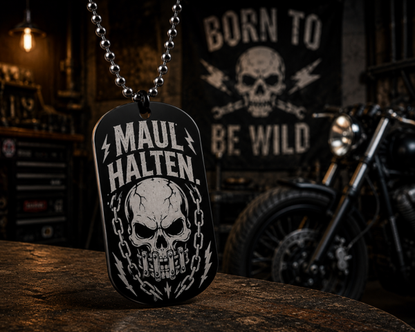 maul-halten-skull-statement-dogtag