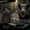 Dog Tag Du Dumme Sau | Lustiger Wildschwein Anhänger