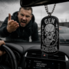 Dog Tag Geh Scheißen | Lustiger Statement Anhänger für Biker & Rocker