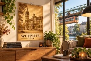 Historischer Wuppertal Kalender 2027 – DIN A3 Wandkalender mit nostalgischen Stadtansichten